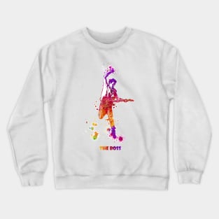 Bruce Springsteen The Boss Watercolor Splatter 04 Crewneck Sweatshirt